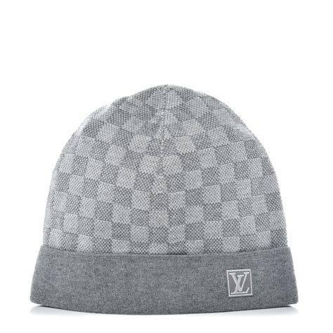 lv petit damier hat grey|Néo Petit Damier Grey Men's Beanie .